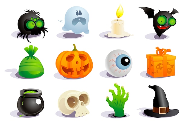 Conjunto de iconos de Halloween