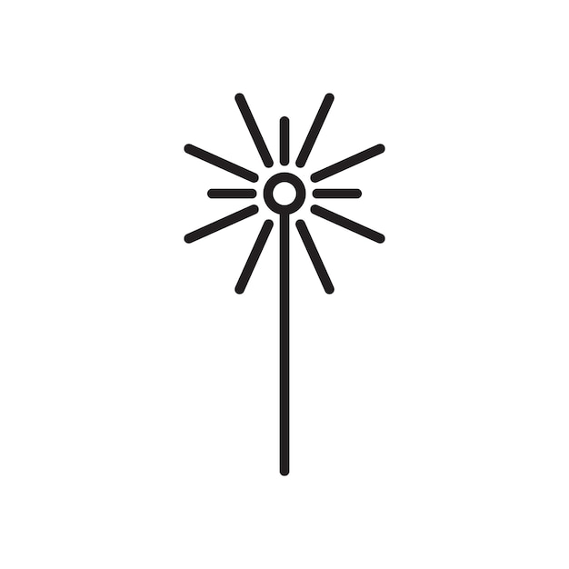 Conjunto de iconos de haz láser símbolo vectorial de haz High Sparkler en un estilo de relleno y delineado en negro signo de láser de alta intensidad