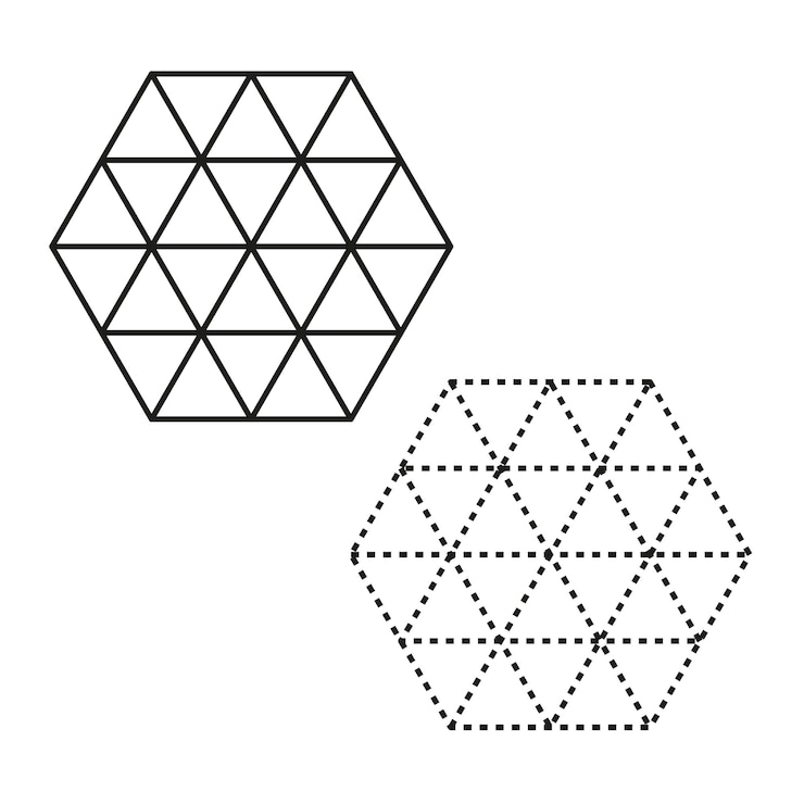 Vector conjunto de iconos de hexágono patrones geométricos de hexágonos diseños abstractos de hexágono ilustración vectorial