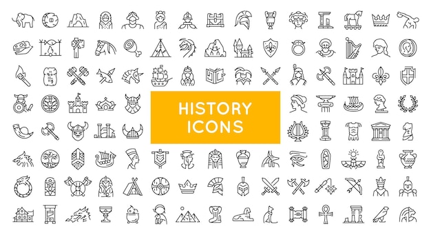 El conjunto de iconos de historia