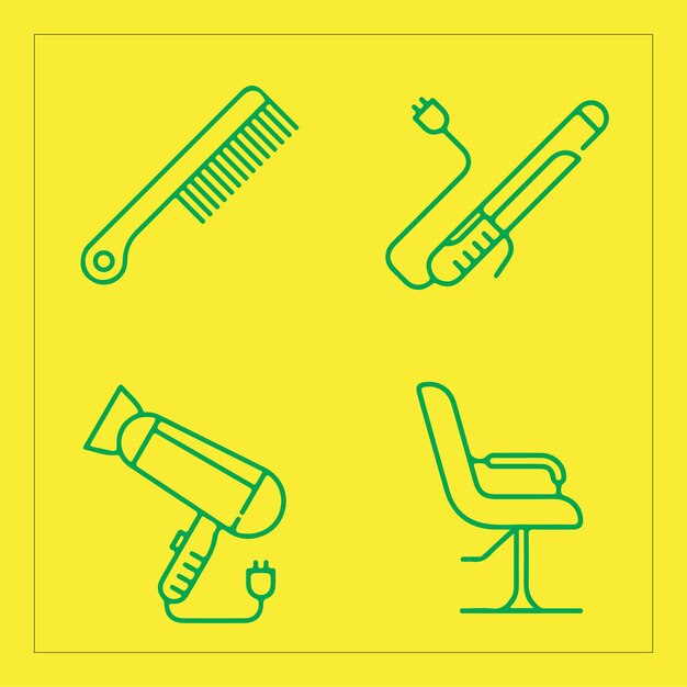 Conjunto de iconos para la ilustración vectorial del diseñador gráfico