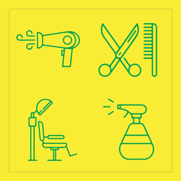 Conjunto de iconos para la ilustración vectorial del diseñador gráfico