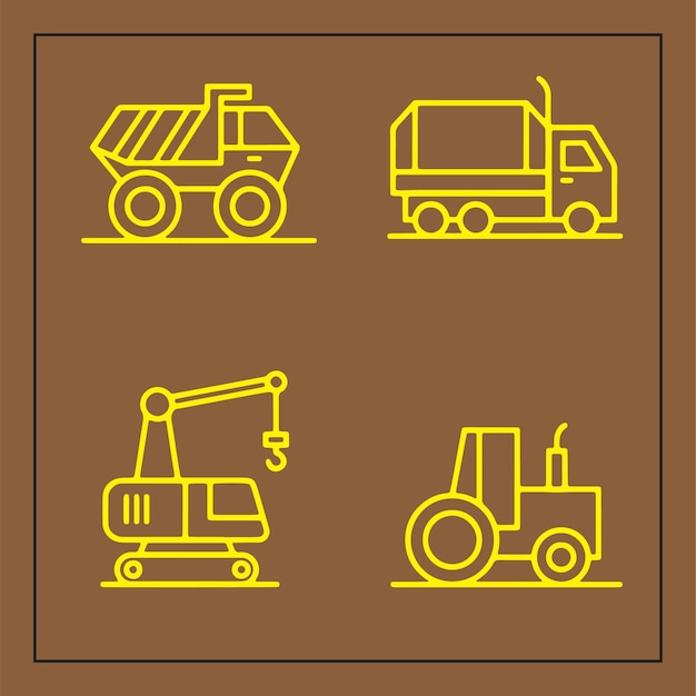 Conjunto de iconos para la ilustración vectorial del diseñador gráfico