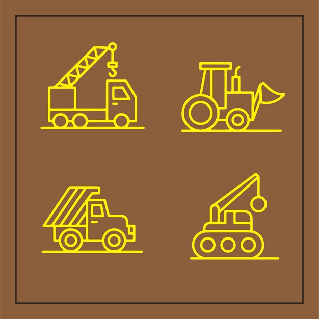 Conjunto de iconos para la ilustración vectorial del diseñador gráfico