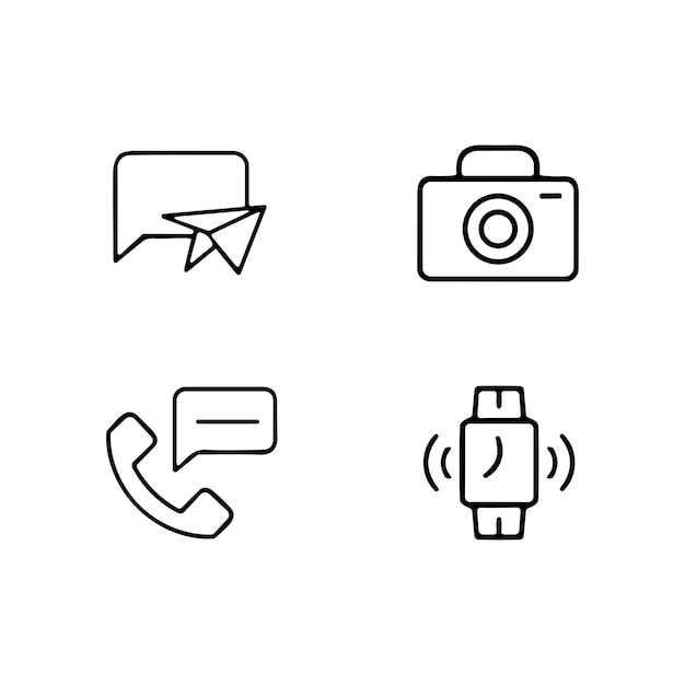Conjunto de iconos de información Contiene iconos como burbujas de chat de preguntas frecuentes del centro de llamadas