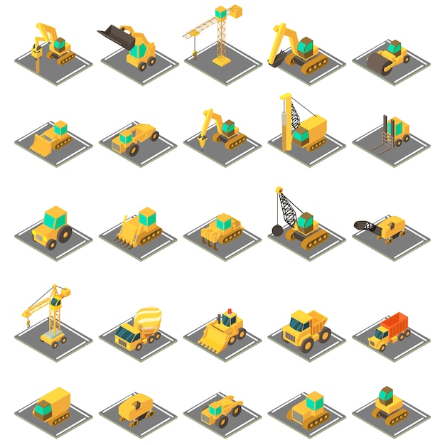 Vector conjunto de iconos de ingeniería