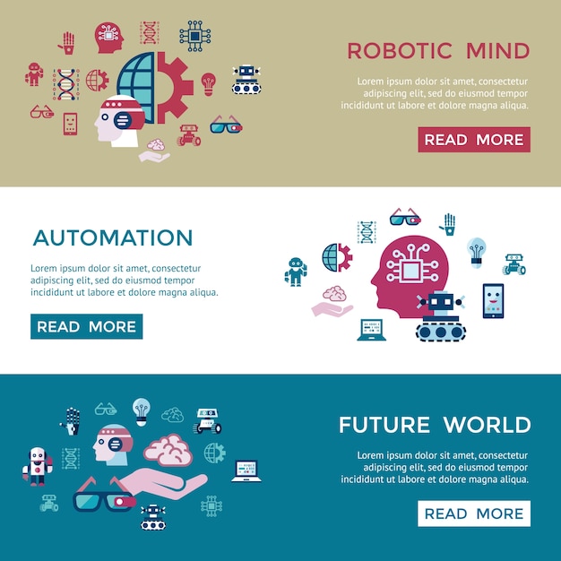 Conjunto de iconos de inteligencia artificial y tecnologías electrónicas