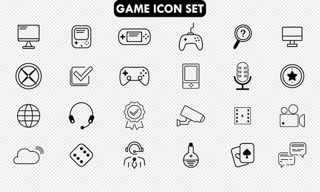 Conjunto de iconos de juego