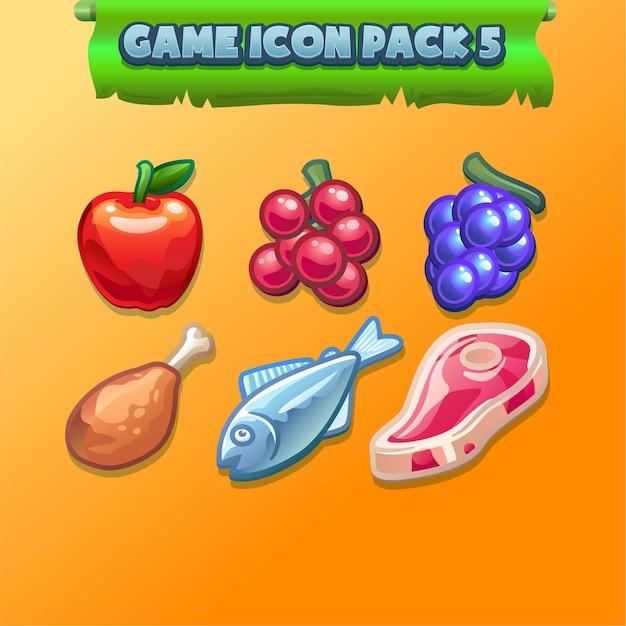 Conjunto de iconos de juego