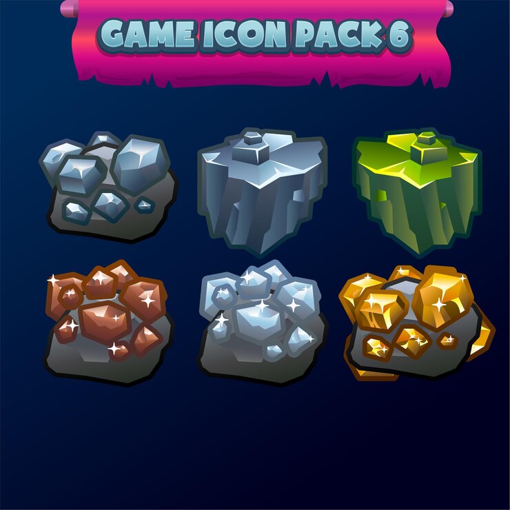 Conjunto de iconos de juego