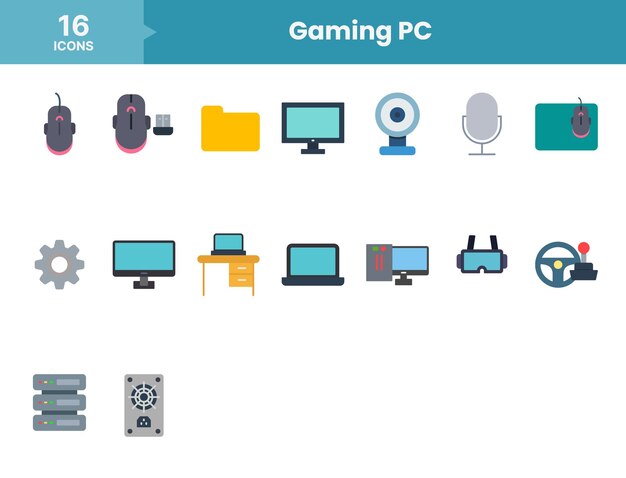 Conjunto de iconos de juegos
