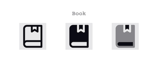 Conjunto de iconos de libro