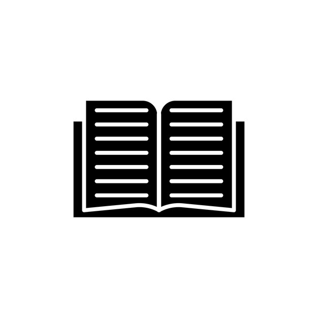 Conjunto de íconos de libros publicación de cuadernos vector símbolo de diario pictograma