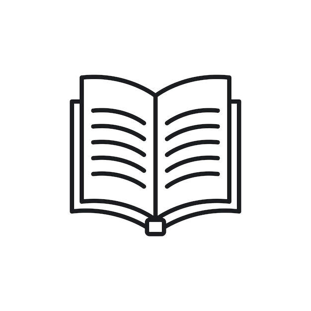Conjunto de íconos de libros publicación de cuadernos vector símbolo de diario pictograma