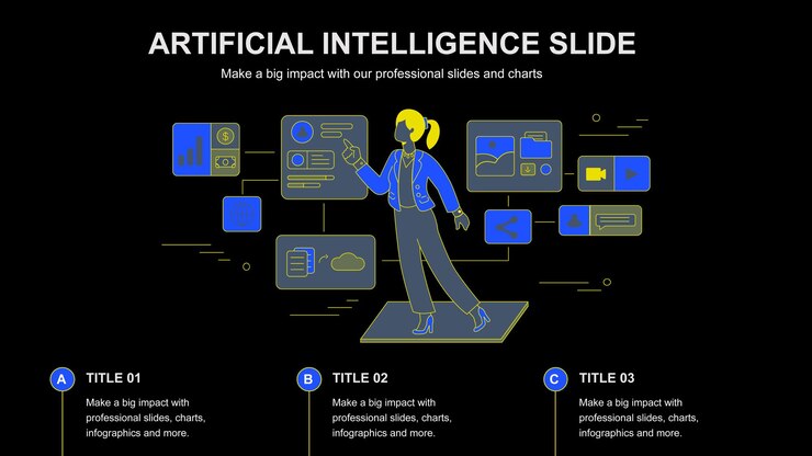 Vector conjunto de iconos de línea delgada de tecnología innovación robot biométrica ai industria de la tecnología digital