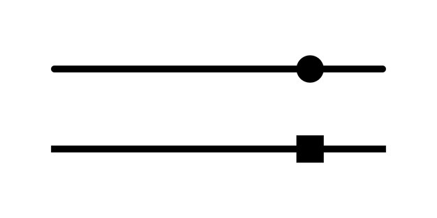 Conjunto de iconos de línea de diapositivas