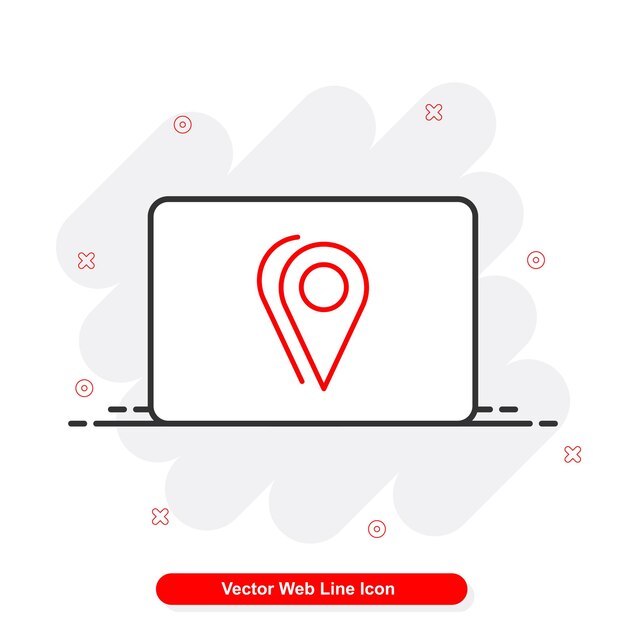 conjunto de iconos de línea web vector