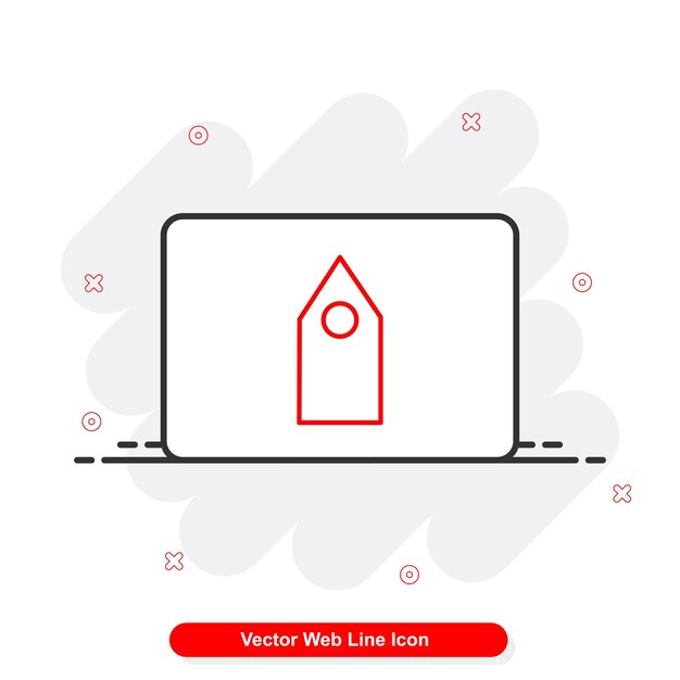 conjunto de iconos de línea web vectorial