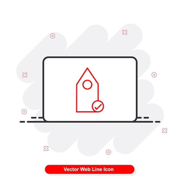 conjunto de iconos de línea web vectorial
