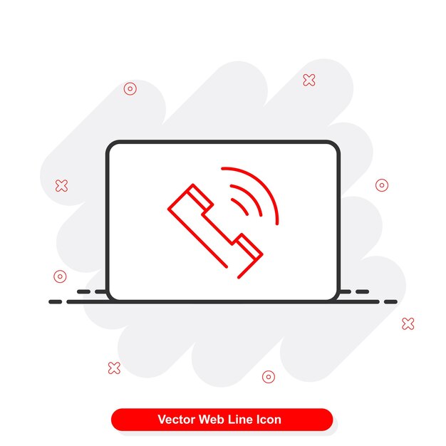 conjunto de iconos de línea web vectorial