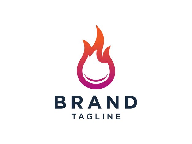 Conjunto de iconos de llama de fuego aislado sobre fondo blanco. Elementos de plantilla de diseño de icono de vector plano.