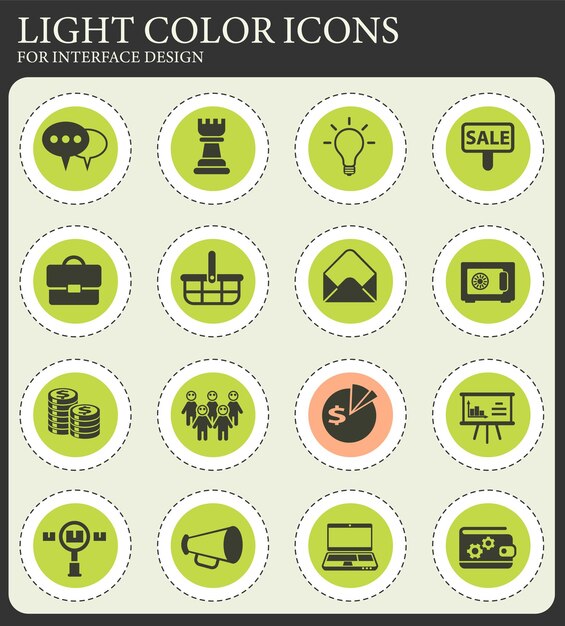 Conjunto de iconos de marketing