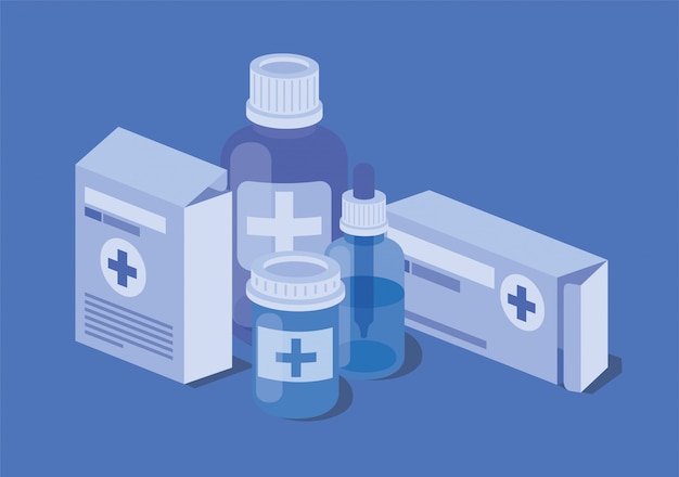 conjunto de iconos médicos