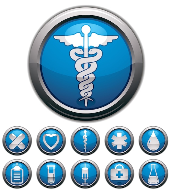 Vector conjunto de iconos médicos