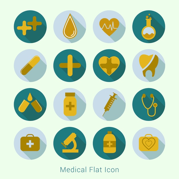 Conjunto de iconos médicos