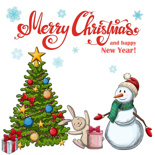 Conjunto de iconos de Navidad. Ilustración de Navidad de estilo boceto colorido para decoración.