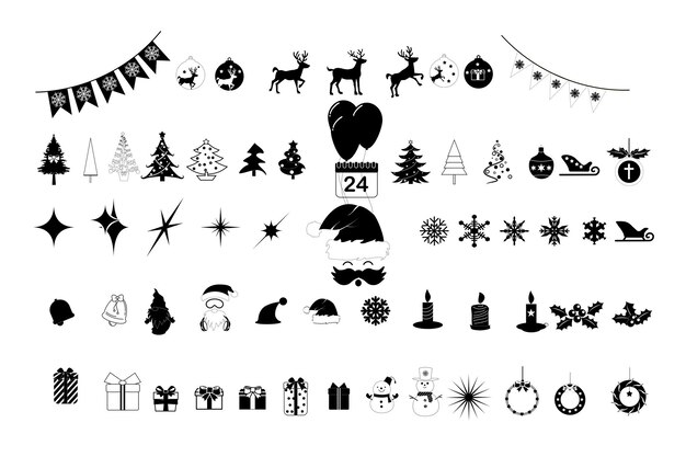 Conjunto de íconos de Navidad