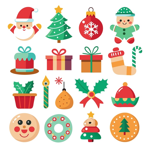 Conjunto de íconos de Navidad