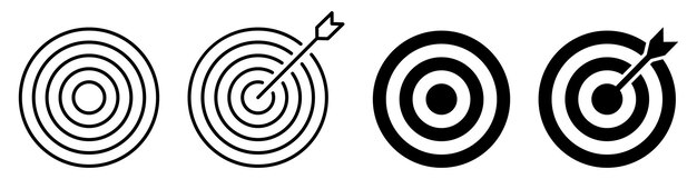 Conjunto de iconos de objetivo