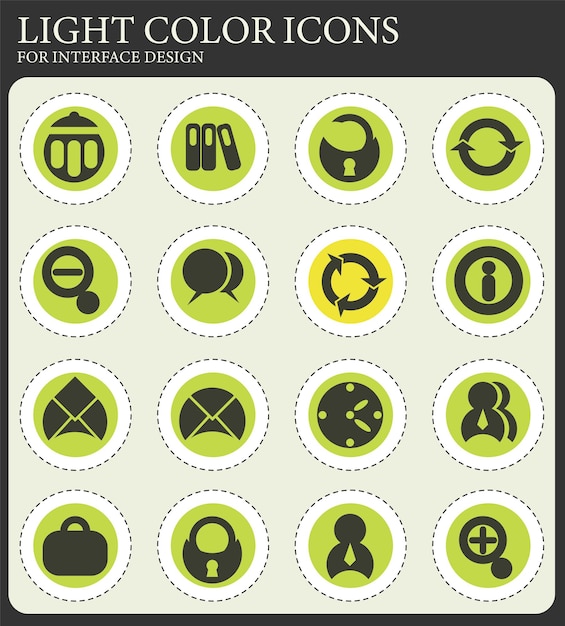 Conjunto de iconos de oficina