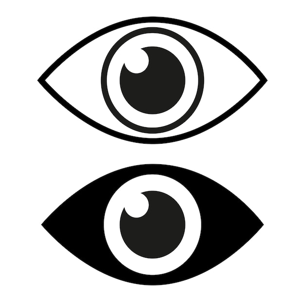Conjunto de iconos de ojo