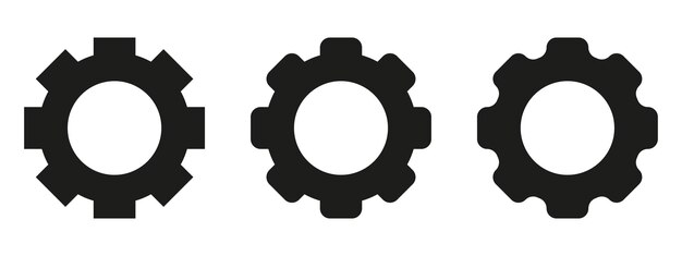 Conjunto de iconos Onoff Estilo de arte plano y de línea Ilustración vectorial aislada sobre fondo blanco
