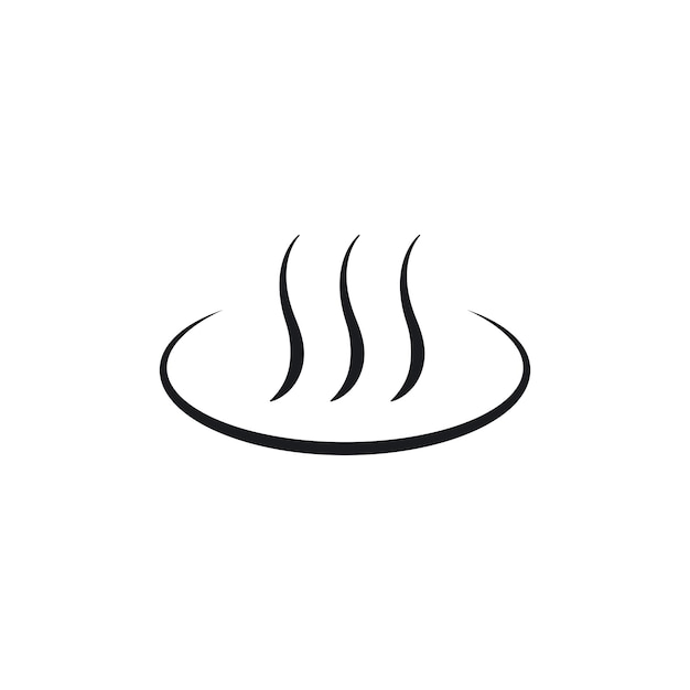 Conjunto de iconos de Onsen símbolo vectorial de baño caliente japonés signo de spa japonés clásico vintage icono de resort tradicional de primavera de Onsen