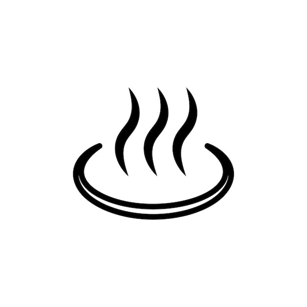 Conjunto de iconos de Onsen símbolo vectorial de baño caliente japonés signo de spa japonés clásico vintage icono de resort tradicional de primavera de Onsen