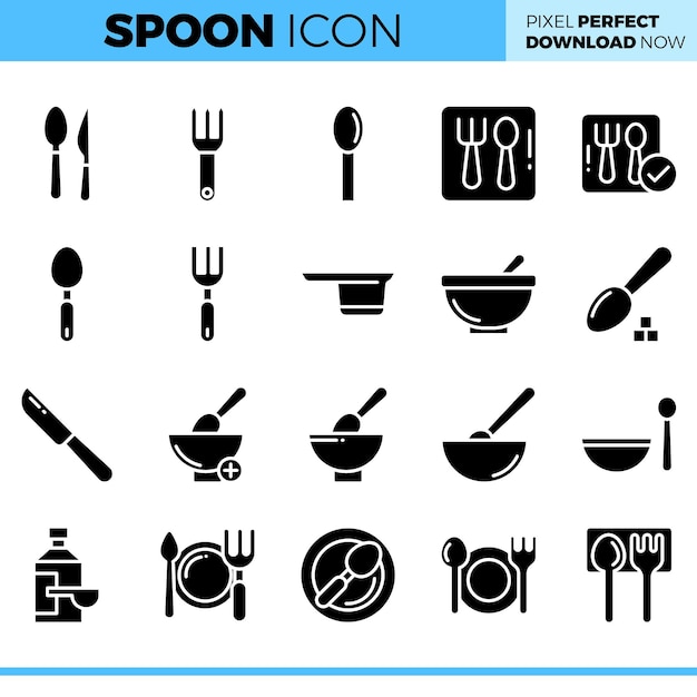 Conjunto de iconos de paja vectorial