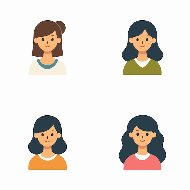 conjunto de íconos de perfil de avatar de usuario de personas