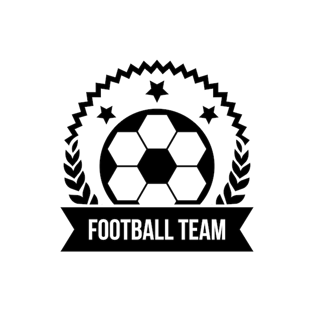 Conjunto de iconos planos de fútbol de vector libre