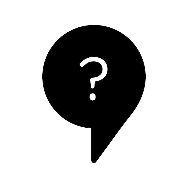 Conjunto de iconos de preguntas, consultas, discursos, burbujas, pictogramas, ayuda, marcas de preguntas frecuentes, signos de duda, botones de consulta, cuestionarios, símbolos de cuestionario, por qué firmar en negro, relleno y estilo delineado.