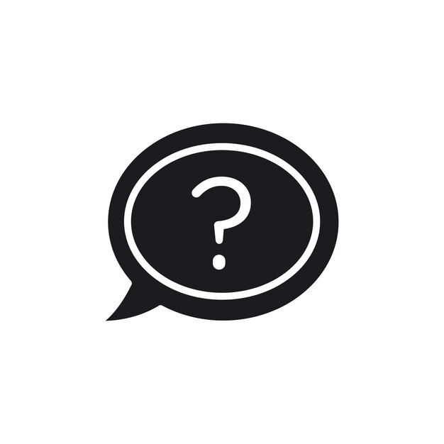 Conjunto de iconos de preguntas, consultas, discursos, burbujas, pictogramas, ayuda, marcas de preguntas frecuentes, signos de duda, botones de consulta, cuestionarios, símbolos de cuestionario, por qué firmar en negro, relleno y estilo delineado.
