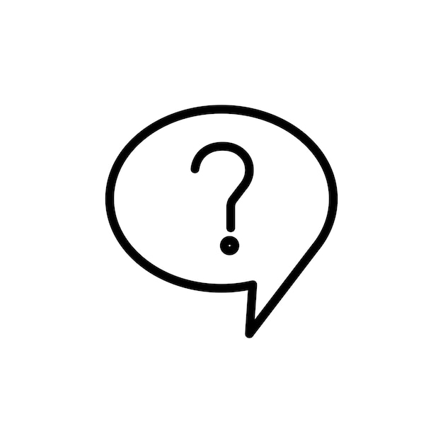 Conjunto de iconos de preguntas, consultas, discursos, burbujas, pictogramas, ayuda, marcas de preguntas frecuentes, signos de duda, botones de consulta, cuestionarios, símbolos de cuestionario, por qué firmar en negro, relleno y estilo delineado.