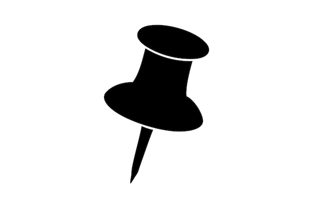 Conjunto de iconos de punzón de pulgar tablero de anuncios símbolo vectorial de papel signo de pulgar de pulgar