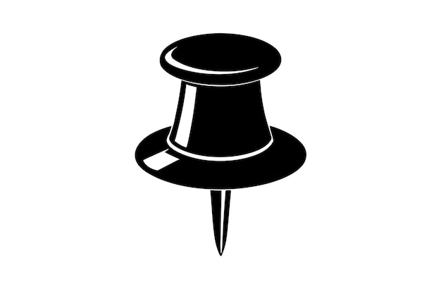 Conjunto de iconos de punzón de pulgar tablero de anuncios símbolo vectorial de papel signo de pulgar de pulgar