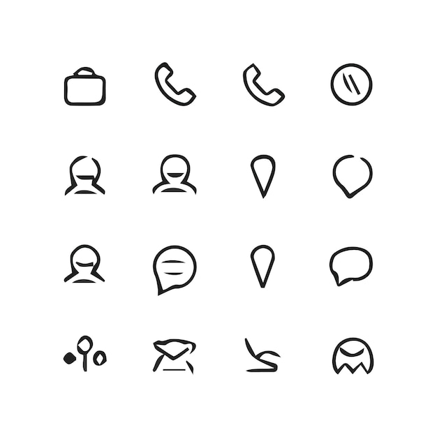 un conjunto de iconos que incluye un icono web un letrero que dice s quot no quot