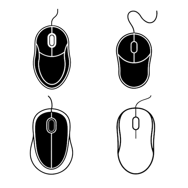 Conjunto de iconos del ratón