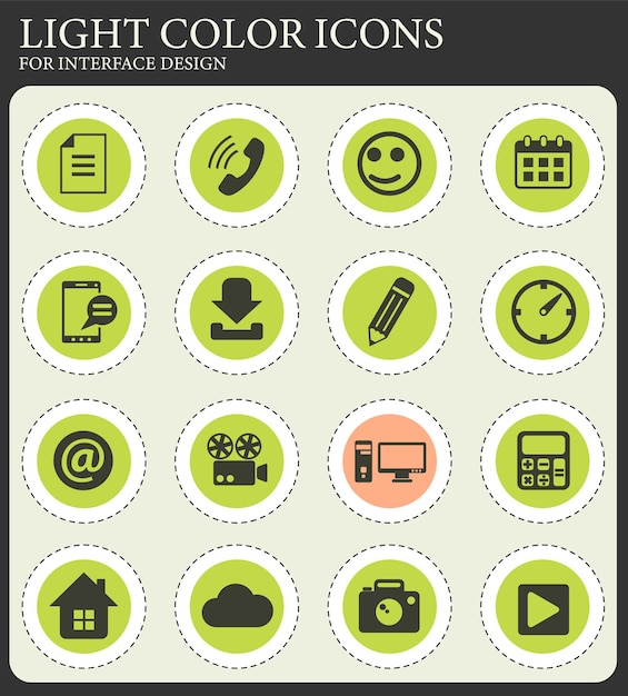 Conjunto de iconos de redes sociales