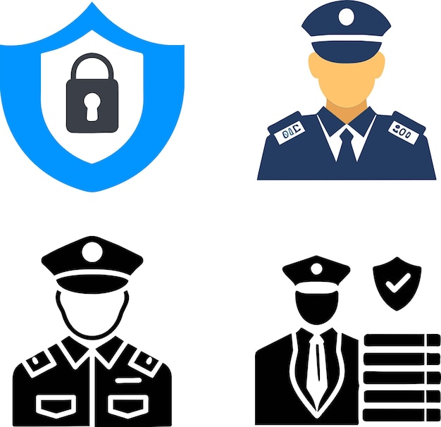 Vector conjunto de iconos de seguridad